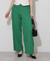 BRODIAEA 麻ストレッチワイドパンツ