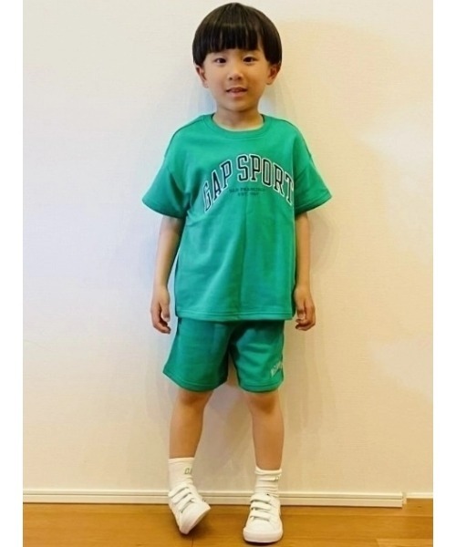 GAP(ギャップ)の「babyGap GAPロゴ テリーTシャツ(Tシャツ/カットソー・キッズ・オフホワイト/ブルー/ピンク/グリーン・70cm/80cm/90cm/95cm/100cm/105cm/110cm)」の6枚目の写真