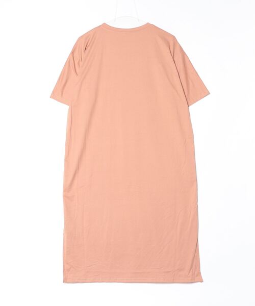 LETee（レティー）の「ロゴプリント　ティーシャツワンピース（Tシャツ/カットソー・レディース・グレー/ブラック/モカ・FREE）」の16枚目の写真