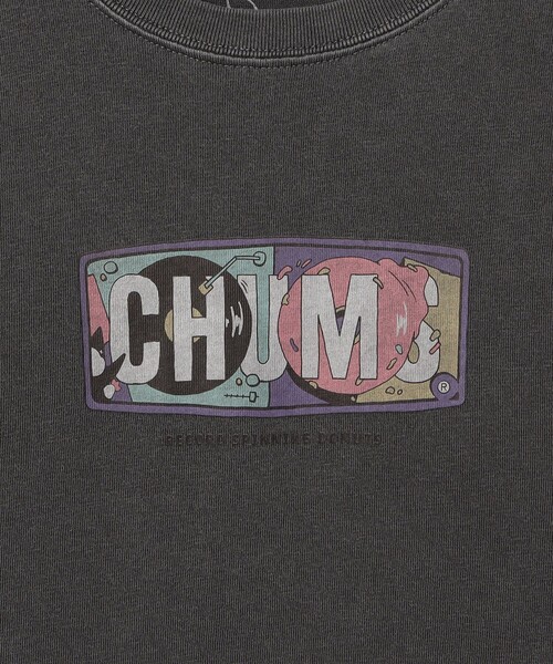 FREAK'S STORE（フリークスストア）の「CHUMS/チャムス 限定展開 Kids CHUMS Record Donut T / CH21-1371（Tシャツ/カットソー・キッズ・ホワイト/ブラック/ブルー・SMALL/MEDIUM/LARGE/X-LARGE）」の7枚目の写真