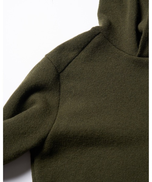 wjk(ダヴルジェイケイ)の「back pile hoodie(ニット/セーター・メンズ・ブラック/ライトベージュ/オフホワイト/ダークカーキ・SMALL/MEDIUM/LARGE/X-LARGE)」の7枚目の写真