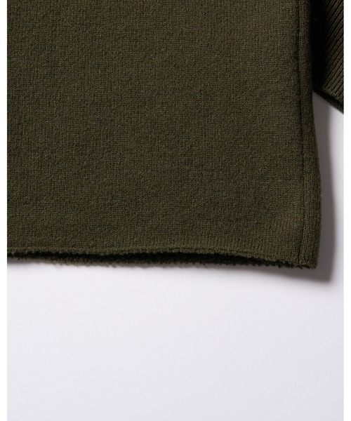 wjk(ダヴルジェイケイ)の「back pile hoodie(ニット/セーター・メンズ・ブラック/ライトベージュ/オフホワイト/ダークカーキ・SMALL/MEDIUM/LARGE/X-LARGE)」の8枚目の写真
