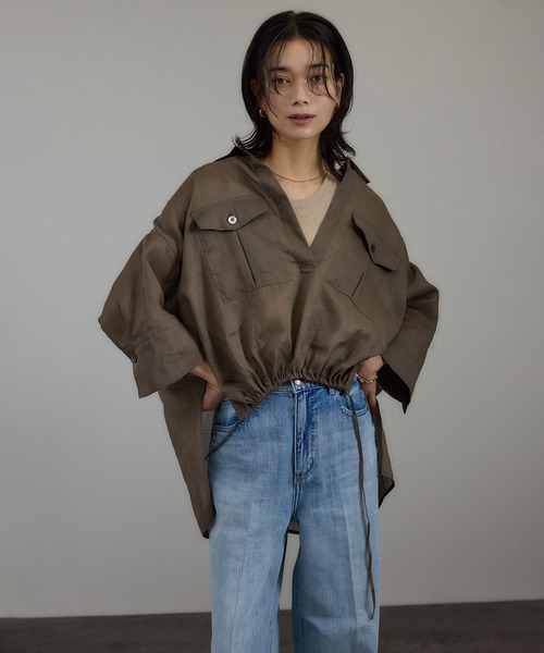 シアーリネンスキッパードルマンシャツ（シャツ/ブラウス）｜SALON