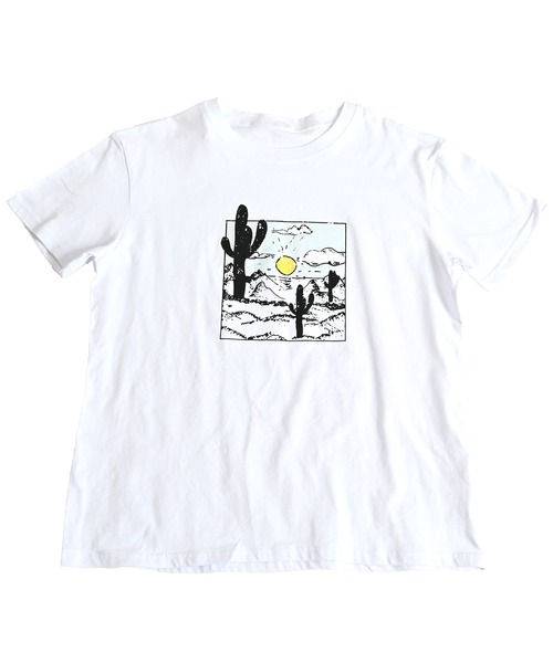 MARAI(マーライ)の「半袖カットソー ロゴプリントTシャツ サボテンイラスト(Tシャツ/カットソー・レディース・B/A・FREE)」の3枚目の写真