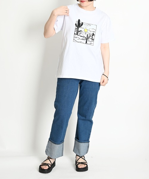 MARAI(マーライ)の「半袖カットソー ロゴプリントTシャツ サボテンイラスト(Tシャツ/カットソー・レディース・B/A・FREE)」の8枚目の写真