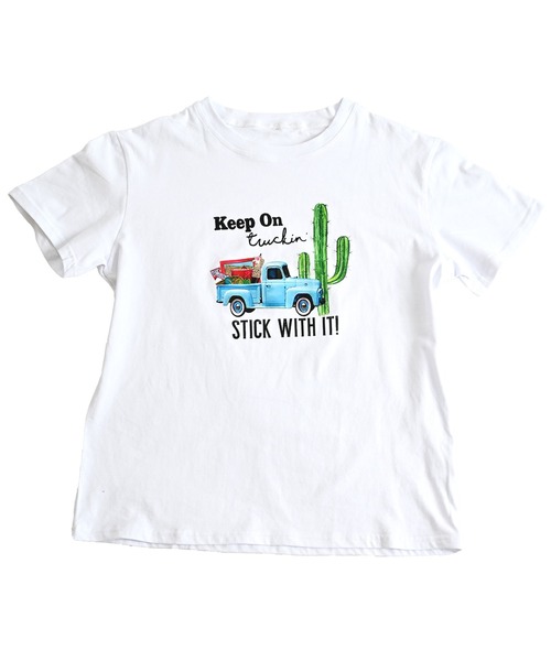 MARAI(マーライ)の「半袖カットソー ロゴプリントTシャツ サボテンイラスト(Tシャツ/カットソー・レディース・B/A・FREE)」の10枚目の写真