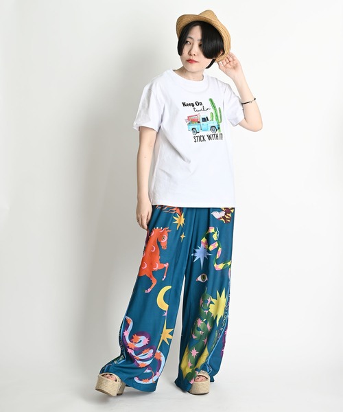 MARAI(マーライ)の「半袖カットソー ロゴプリントTシャツ サボテンイラスト(Tシャツ/カットソー・レディース・B/A・FREE)」の13枚目の写真