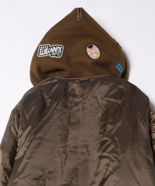 Little sunny bite（リトルサニーバイト）の「【8】【Little Sunny Bite】AVIREX x little sunny bite MA-1 hoodie（ミリタリージャケット・レディース・グレー系/カーキ・SMALL/MEDIUM）」の7枚目の写真