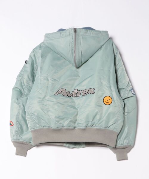 Little sunny bite（リトルサニーバイト）の「【8】【Little Sunny Bite】AVIREX x little sunny bite MA-1 hoodie（ミリタリージャケット・レディース・グレー系/カーキ・SMALL/MEDIUM）」の8枚目の写真