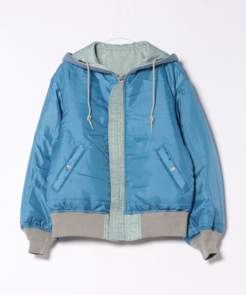 Little sunny bite（リトルサニーバイト）の「【8】【Little Sunny Bite】AVIREX x little sunny bite MA-1 hoodie（ミリタリージャケット・レディース・グレー系/カーキ・SMALL/MEDIUM）」の9枚目の写真