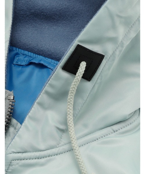 Little sunny bite（リトルサニーバイト）の「【8】【Little Sunny Bite】AVIREX x little sunny bite MA-1 hoodie（ミリタリージャケット・レディース・グレー系/カーキ・SMALL/MEDIUM）」の14枚目の写真