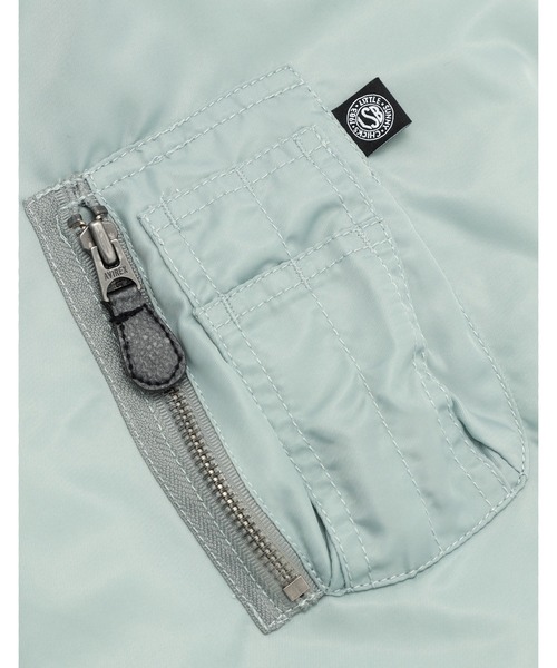 Little sunny bite（リトルサニーバイト）の「【8】【Little Sunny Bite】AVIREX x little sunny bite MA-1 hoodie（ミリタリージャケット・レディース・グレー系/カーキ・SMALL/MEDIUM）」の19枚目の写真
