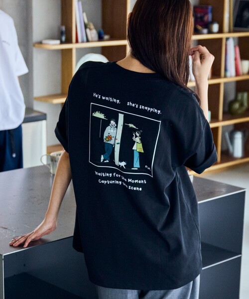 A.P.C.× FREAK'S STORE 別注 ブラック Tシャツ FREAK'S STORE tシャツ 限定展開 POLeR×FREAK'S ポーラー 別注
