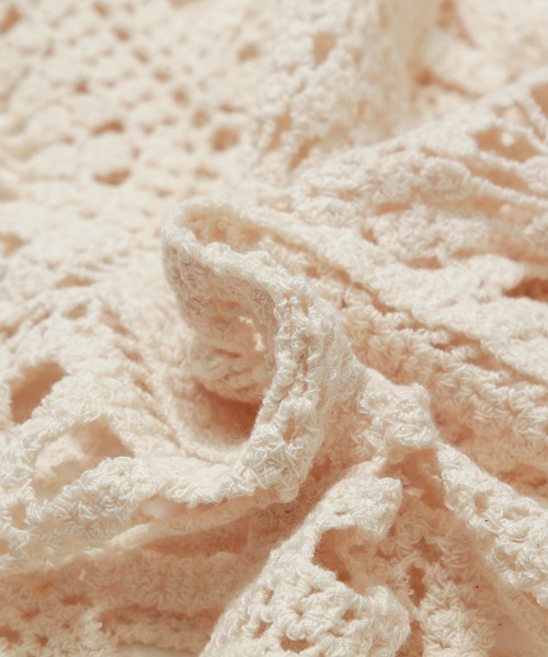 Rejoule(リジュール)の「クロシェ編みビスチェトップス(Tシャツ/カットソー・レディース・アイボリー/ホワイト・FREE)」の9枚目の写真