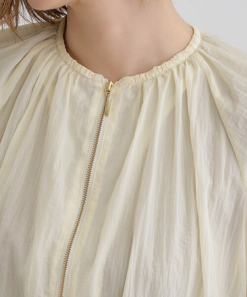 grove（グローブ）の「◆【洗える】シアーナイロンギャザーブルゾン（ブルゾン・レディース・ナチュラル/ブラック/ライトグリーン・01/02/03/04/05）」の19枚目の写真