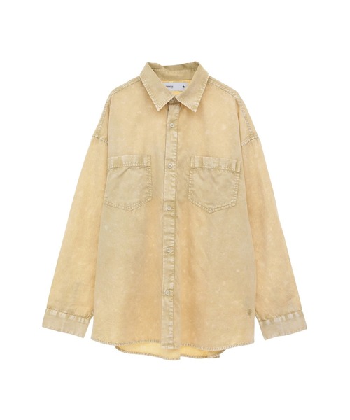 ACID WASH STAR☆ PATCH OVER SHIRT（シャツ/ブラウス