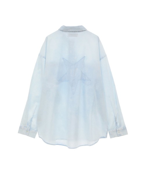 ACID WASH STAR☆ PATCH OVER SHIRT（シャツ/ブラウス