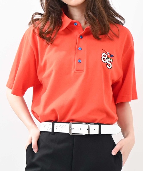 セール】[ROUXDI PERFE ルゥディパフィー]日本製85ロゴポロシャツ