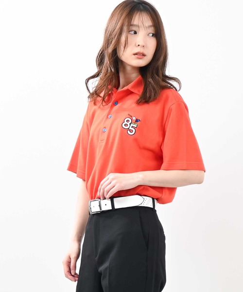 セール】[ROUXDI PERFE ルゥディパフィー]日本製85ロゴポロシャツ