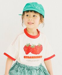 p.premier | フルーツだいすきグラフィックリンガー半袖Tシャツ(Tシャツ/カットソー)