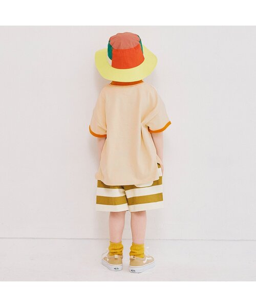 p.premier(ピードットプルミエ)の「【再入荷】フルーツだいすきグラフィックリンガー半袖Tシャツ(Tシャツ/カットソー・キッズ・ベージュ/オフホワイト/ベビーピンク/サックスブルー・80/90/100/110/120/130/140)」の6枚目の写真