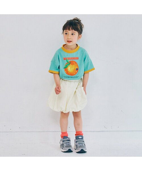 p.premier(ピードットプルミエ)の「【再入荷】フルーツだいすきグラフィックリンガー半袖Tシャツ(Tシャツ/カットソー・キッズ・ベージュ/オフホワイト/ベビーピンク/サックスブルー・80/90/100/110/120/130/140)」の13枚目の写真