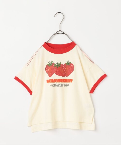 再入荷】フルーツだいすきグラフィックリンガー半袖Tシャツ（Tシャツ