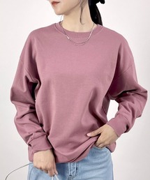 【定番!オールシーズン使える】ダブルフェイスリブ付ロンT