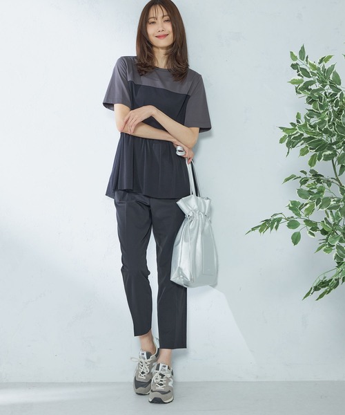 GALLORIA(ギャローリア)の「ビスチェ風プルオーバー(Tシャツ/カットソー・レディース・チャコールグレー/ホワイト・LL/S/M/L)」の10枚目の写真