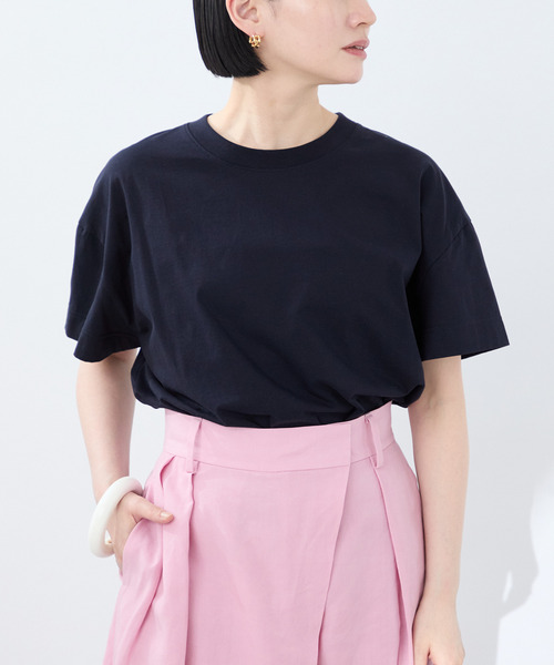 VERMEIL par iena(ヴェルメイユパーイエナ)の「clear cotton Tshirt(Tシャツ/カットソー・レディース・サックスブルー/ホワイト/ネイビー・FREE)」の11枚目の写真