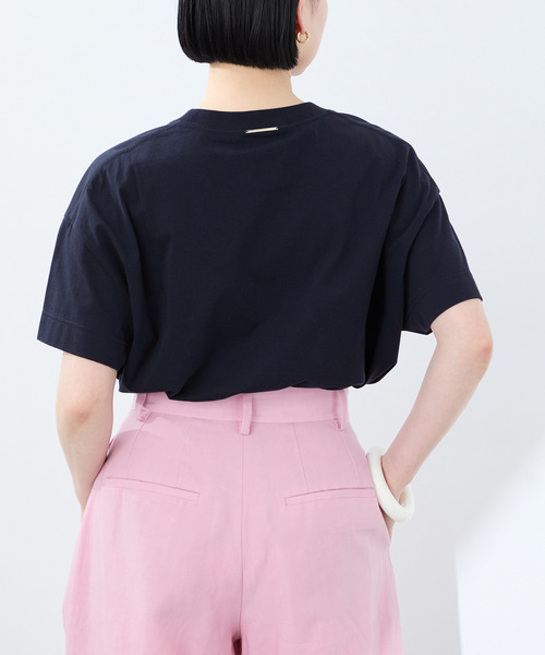 VERMEIL par iena(ヴェルメイユパーイエナ)の「clear cotton Tshirt(Tシャツ/カットソー・レディース・サックスブルー/ホワイト/ネイビー・FREE)」の12枚目の写真