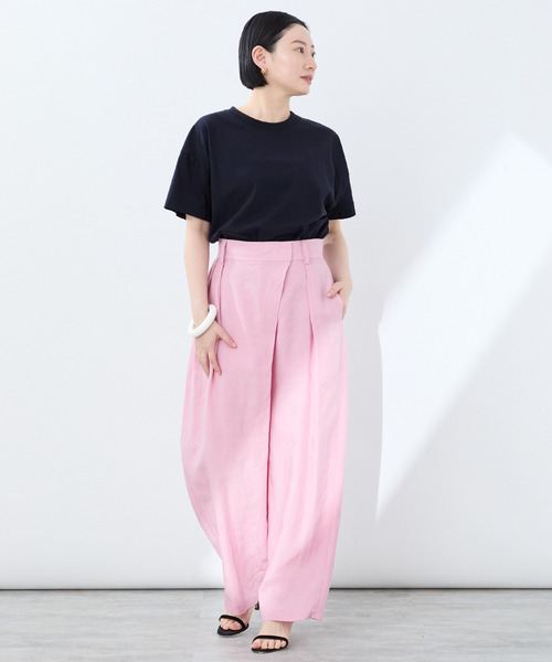 VERMEIL par iena(ヴェルメイユパーイエナ)の「clear cotton Tshirt(Tシャツ/カットソー・レディース・サックスブルー/ホワイト/ネイビー・FREE)」の14枚目の写真