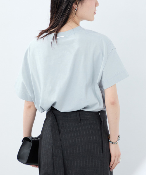 VERMEIL par iena(ヴェルメイユパーイエナ)の「clear cotton Tshirt(Tシャツ/カットソー・レディース・サックスブルー/ホワイト/ネイビー・FREE)」の20枚目の写真