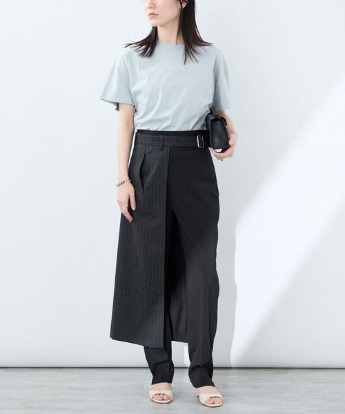 VERMEIL par iena(ヴェルメイユパーイエナ)の「clear cotton Tshirt(Tシャツ/カットソー・レディース・サックスブルー/ホワイト/ネイビー・FREE)」の21枚目の写真