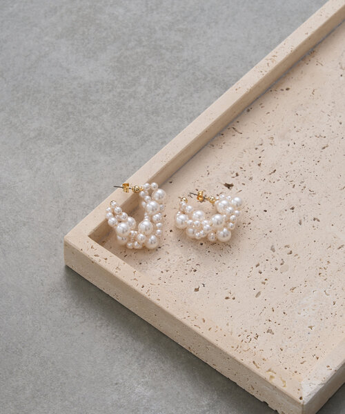 セール】《WEB限定》パールツイストピアス（ピアス（両耳用