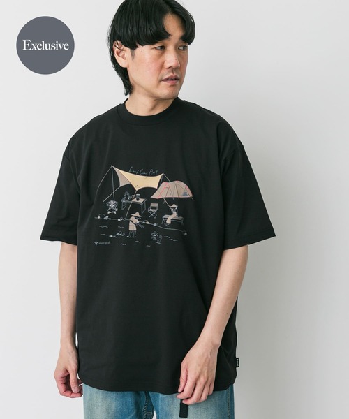 Snow Peak(スノーピーク)の「『別注』Snow Peak×DOORS WaterActive Print Tee(Tシャツ/カットソー・メンズ・ホワイト/グレー/オリーブ/ブラック・X-LARGE/LARGE/MEDIUM)」の2枚目の写真