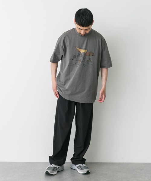 Snow Peak(スノーピーク)の「『別注』Snow Peak×DOORS WaterActive Print Tee(Tシャツ/カットソー・メンズ・ホワイト/グレー/オリーブ/ブラック・X-LARGE/LARGE/MEDIUM)」の10枚目の写真