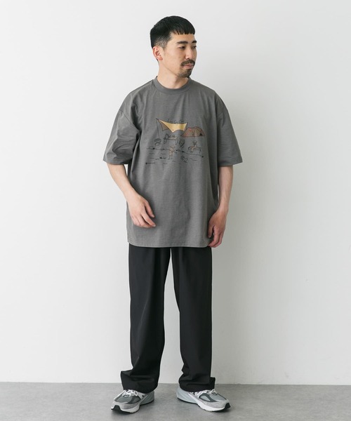 Snow Peak(スノーピーク)の「『別注』Snow Peak×DOORS WaterActive Print Tee(Tシャツ/カットソー・メンズ・ホワイト/グレー/オリーブ/ブラック・X-LARGE/LARGE/MEDIUM)」の11枚目の写真