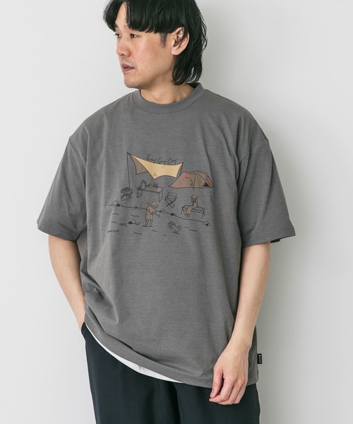 Snow Peak(スノーピーク)の「『別注』Snow Peak×DOORS WaterActive Print Tee(Tシャツ/カットソー・メンズ・ホワイト/グレー/オリーブ/ブラック・X-LARGE/LARGE/MEDIUM)」の12枚目の写真