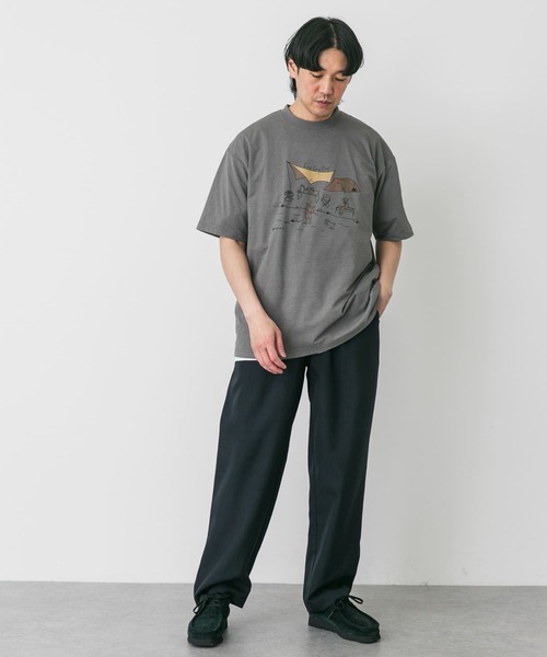 Snow Peak(スノーピーク)の「『別注』Snow Peak×DOORS WaterActive Print Tee(Tシャツ/カットソー・メンズ・ホワイト/グレー/オリーブ/ブラック・X-LARGE/LARGE/MEDIUM)」の16枚目の写真