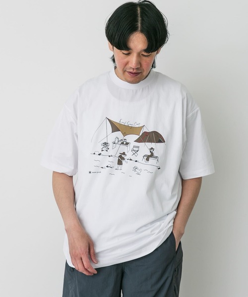Snow Peak(スノーピーク)の「『別注』Snow Peak×DOORS WaterActive Print Tee(Tシャツ/カットソー・メンズ・ホワイト/グレー/オリーブ/ブラック・X-LARGE/LARGE/MEDIUM)」の17枚目の写真