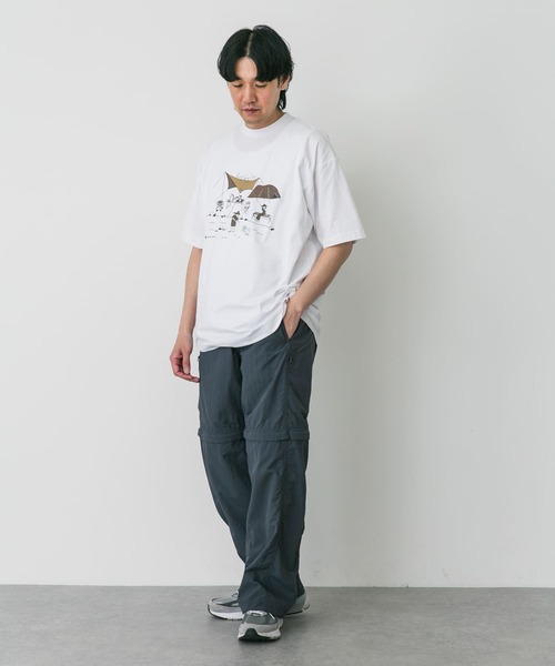 Snow Peak(スノーピーク)の「『別注』Snow Peak×DOORS WaterActive Print Tee(Tシャツ/カットソー・メンズ・ホワイト/グレー/オリーブ/ブラック・X-LARGE/LARGE/MEDIUM)」の21枚目の写真