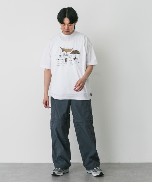 Snow Peak(スノーピーク)の「『別注』Snow Peak×DOORS WaterActive Print Tee(Tシャツ/カットソー・メンズ・ホワイト/グレー/オリーブ/ブラック・X-LARGE/LARGE/MEDIUM)」の22枚目の写真