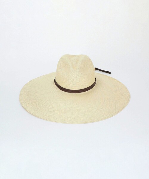 Steven Alan（スティーブンアラン）の「＜SENSI STUDIO＞LONG BRIM HAT/ハット（ハット・レディース・ナチュラル・M）」の2枚目の写真