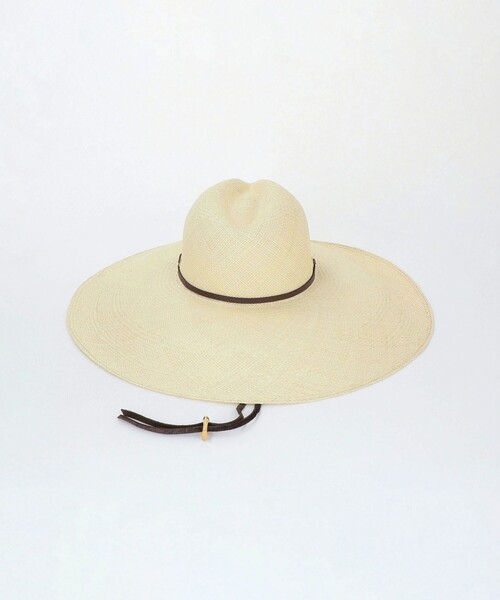Steven Alan（スティーブンアラン）の「＜SENSI STUDIO＞LONG BRIM HAT/ハット（ハット・レディース・ナチュラル・M）」の4枚目の写真