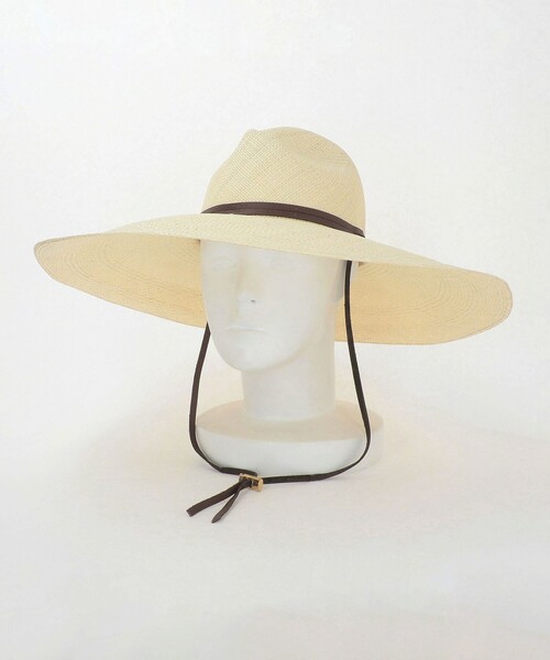 Steven Alan（スティーブンアラン）の「＜SENSI STUDIO＞LONG BRIM HAT/ハット（ハット・レディース・ナチュラル・M）」の10枚目の写真
