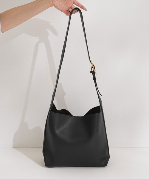 rectangle（レクタングル）の「バッグインポーチ付きハンドバッグ（ハンドバッグ・レディース・ブラック/ブラウン・FREE）」の7枚目の写真