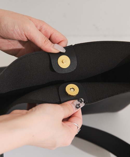 rectangle（レクタングル）の「バッグインポーチ付きハンドバッグ（ハンドバッグ・レディース・ブラック/ブラウン・FREE）」の11枚目の写真