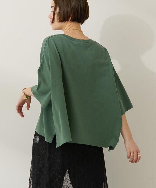 AMERICAN HOLIC（アメリカンホリック）の「STANFORD BIGプルオーバー（Tシャツ/カットソー・レディース・グリーン/アイボリー/ベージュ/チャコールグレー/ブラウン・L/M）」の21枚目の写真