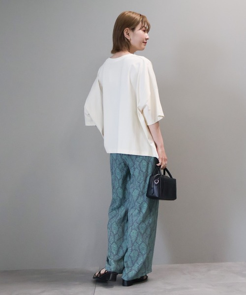 AMERICAN HOLIC（アメリカンホリック）の「STANFORD BIGプルオーバー（Tシャツ/カットソー・レディース・グリーン/アイボリー/ベージュ/チャコールグレー/ブラウン・L/M）」の7枚目の写真